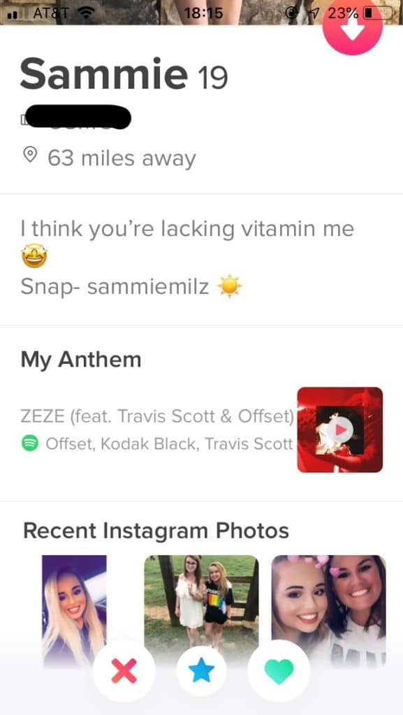 Funny Tinder Bio example 3