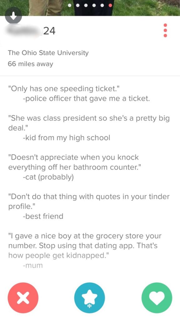 Tinder bio example 8