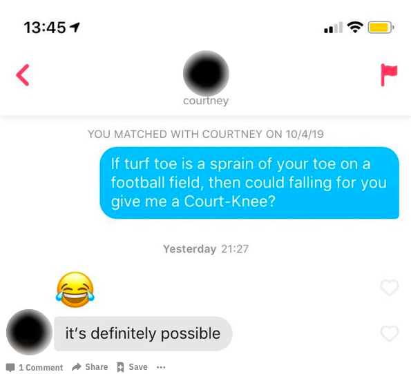 Dad Jokes in Tinder screenshot