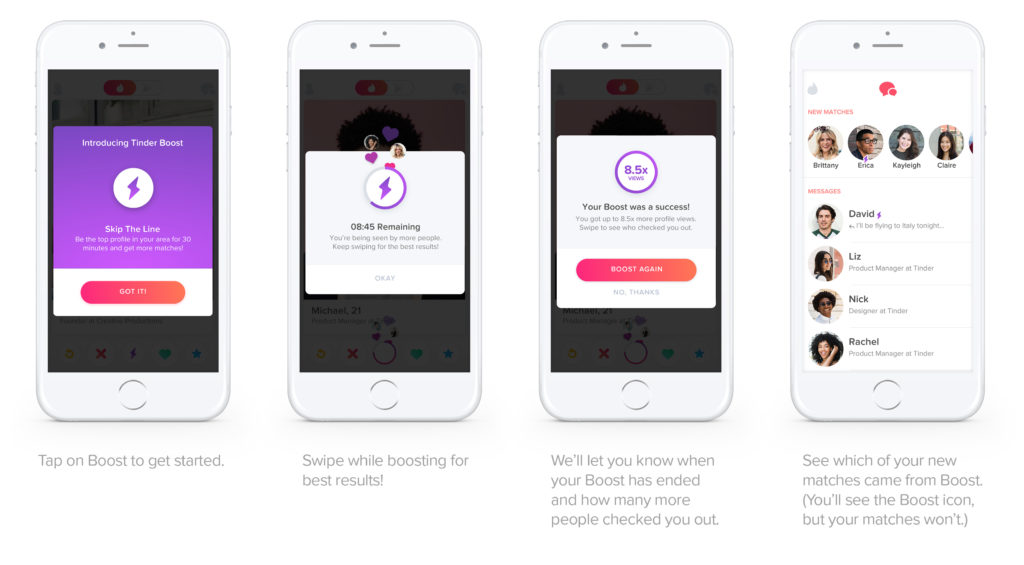 features of tinder boost