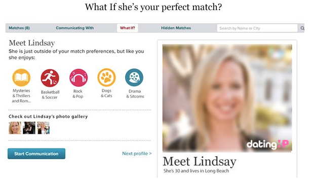 eharmony profile example