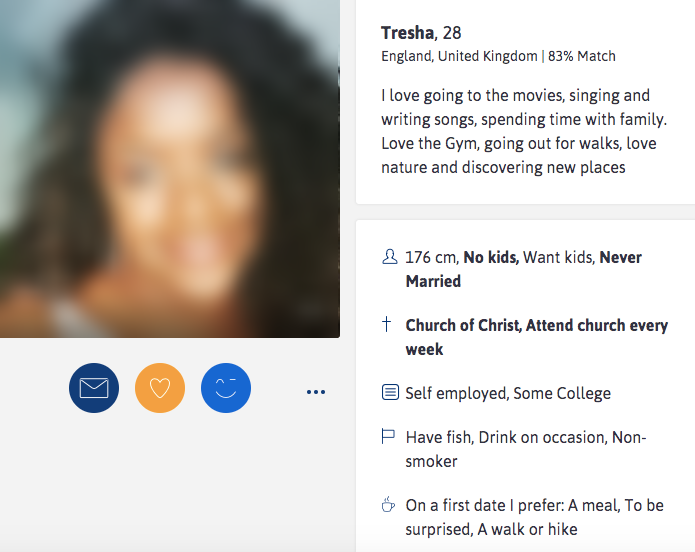 profile of my match