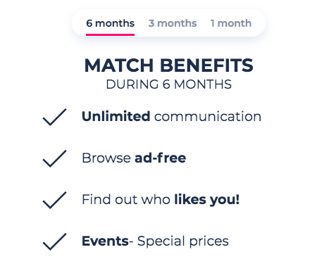 match.com prices