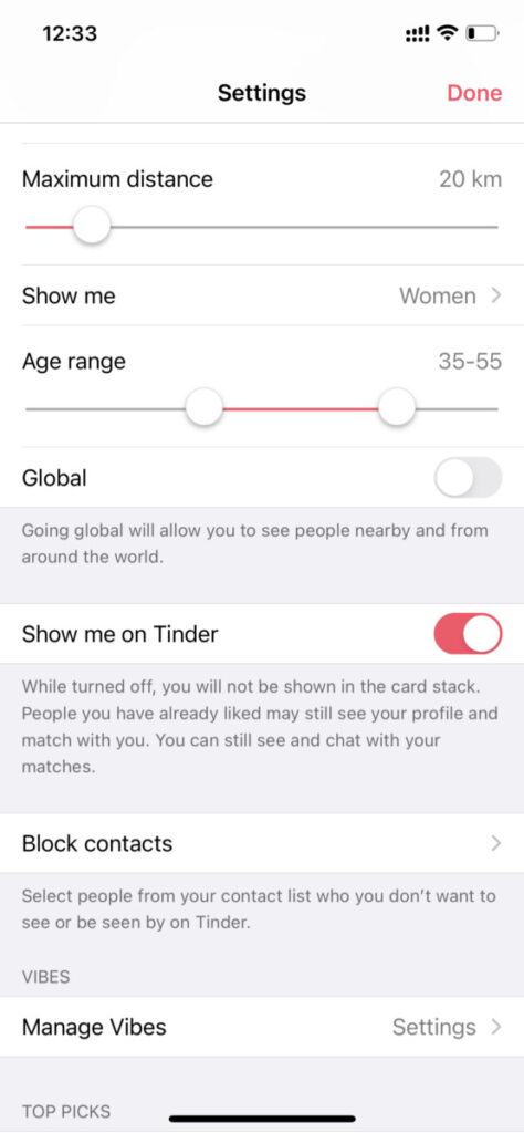 age range to find cougars on Tinder