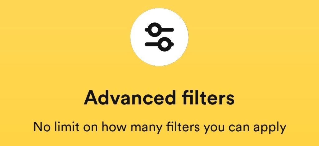 Bumble Advanced Filters