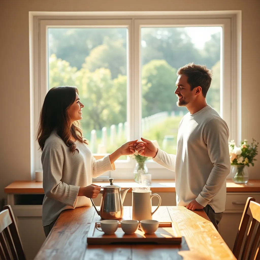 Morning's Canvas Painted with Love