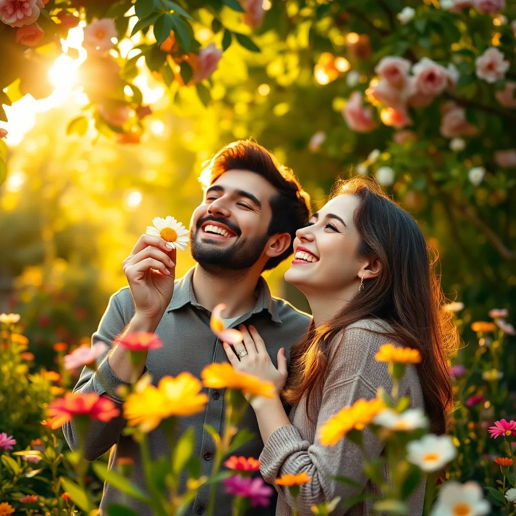 Giggles in the Garden of Romance