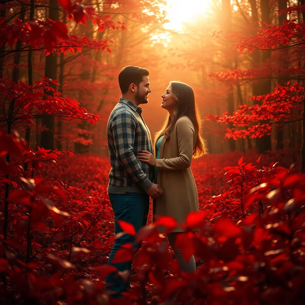 Crimson Leaves and Passionate Hearts