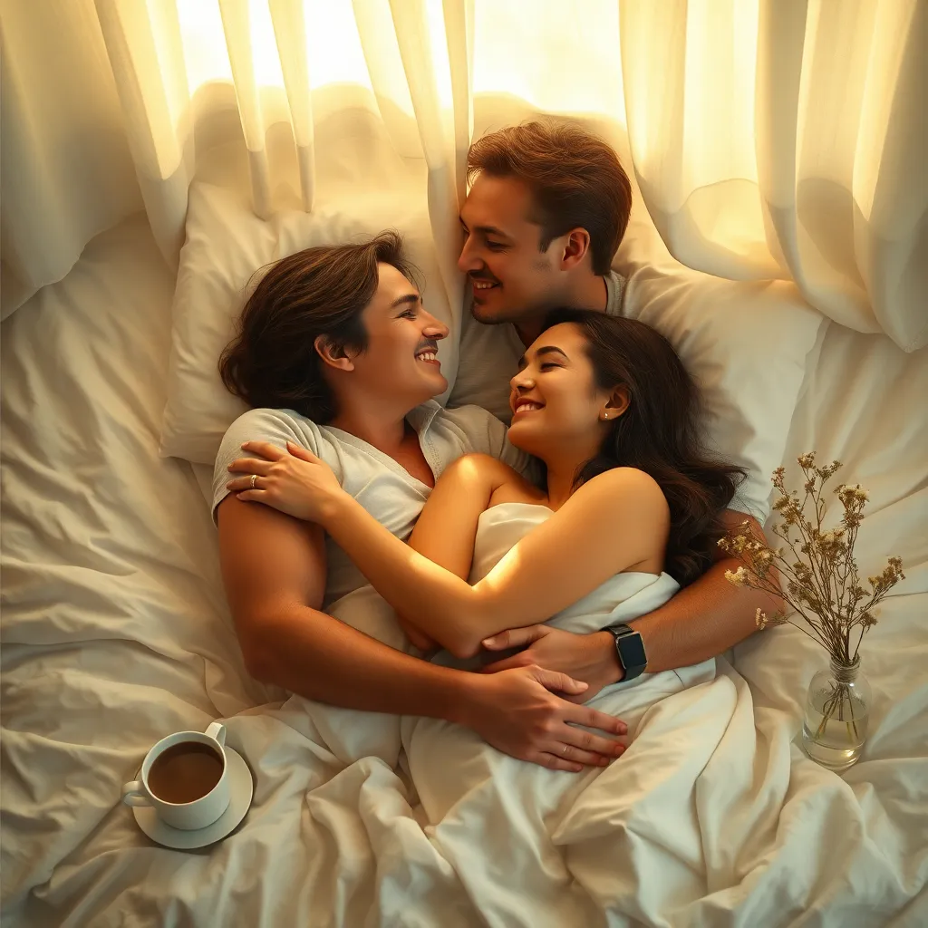 Morning's Embrace in His Eyes