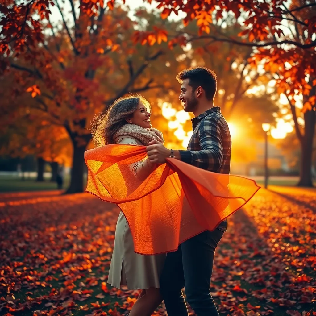 The Gentle Dance of Autumn Hearts