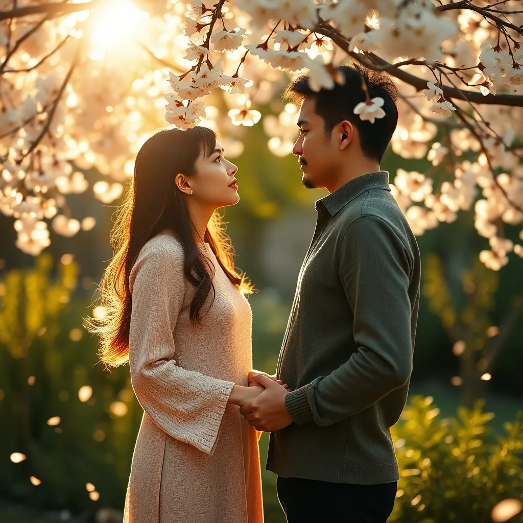 The Unfolding of Love's Hesitant Bloom