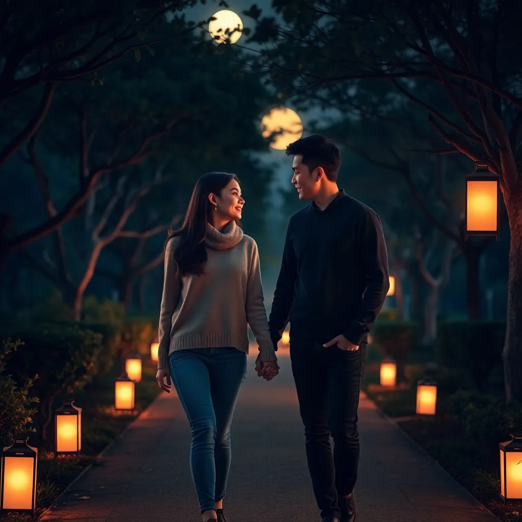 Between Moonlit Paths of Affection