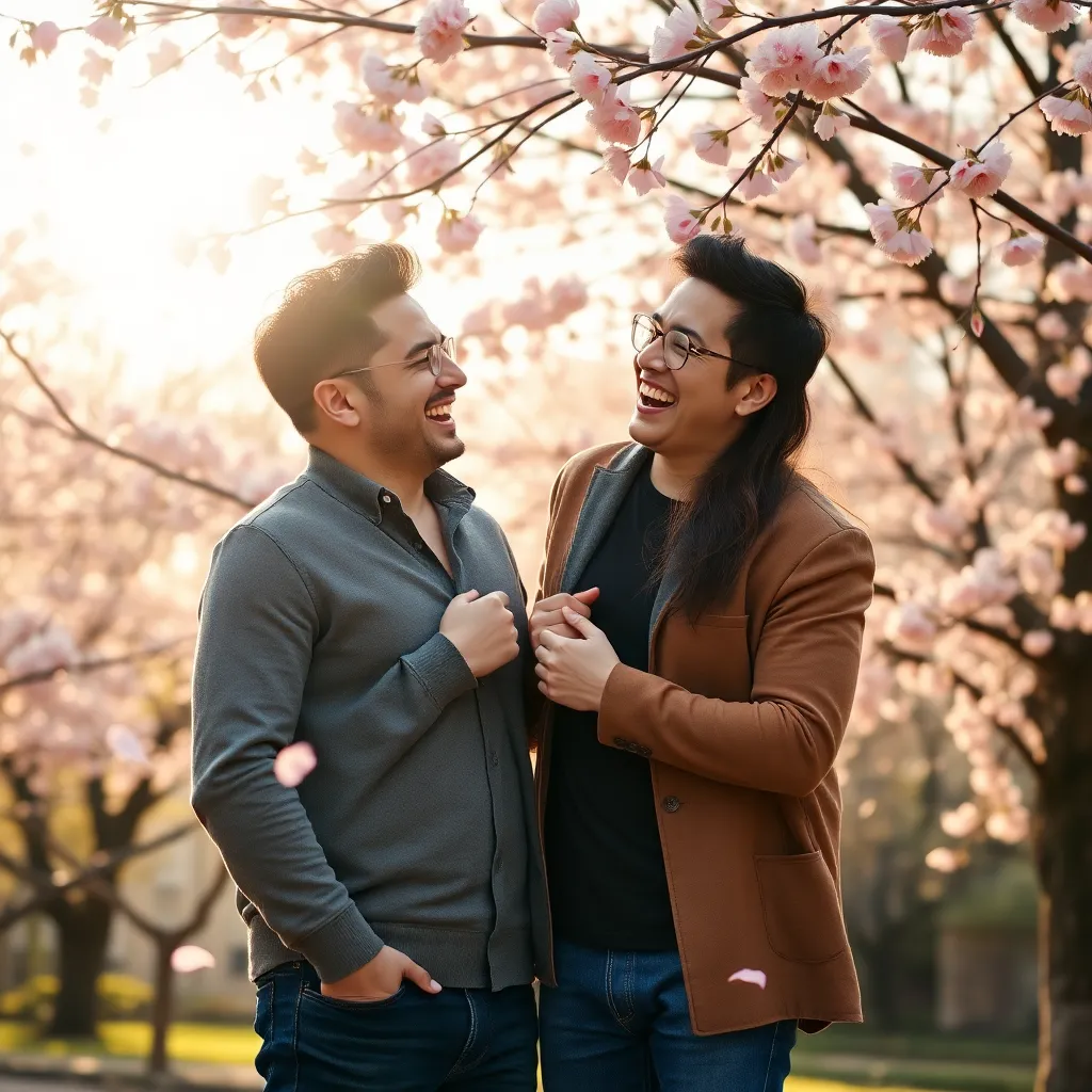 Lovers' Tussles Turn to Teasing
