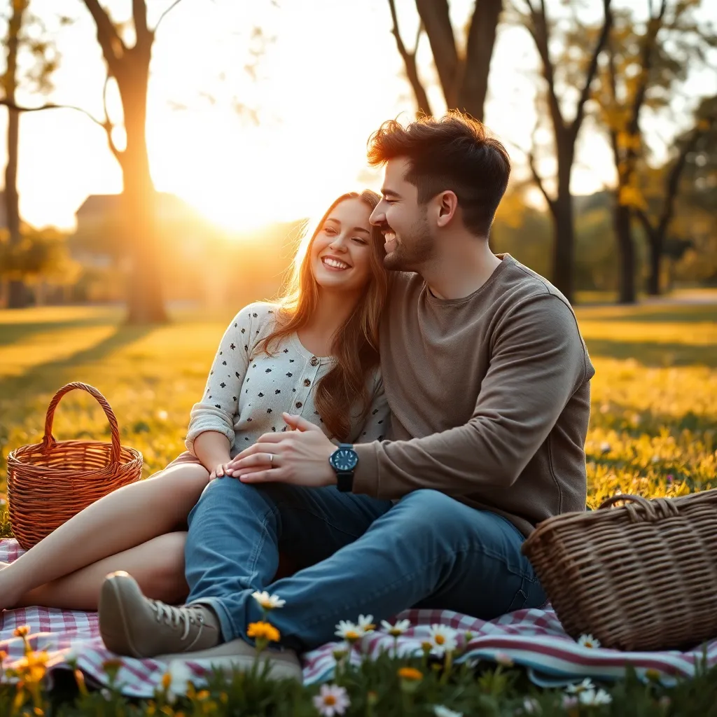 The Tender Grin in Love's Glow