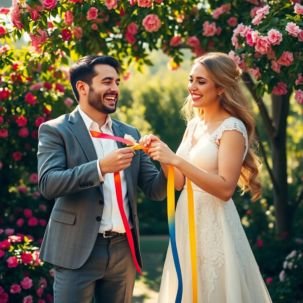 Humor Woven in Wedding Threads