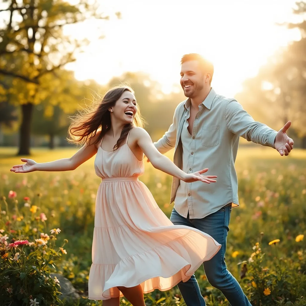 Love's Playful Serenade of Joy