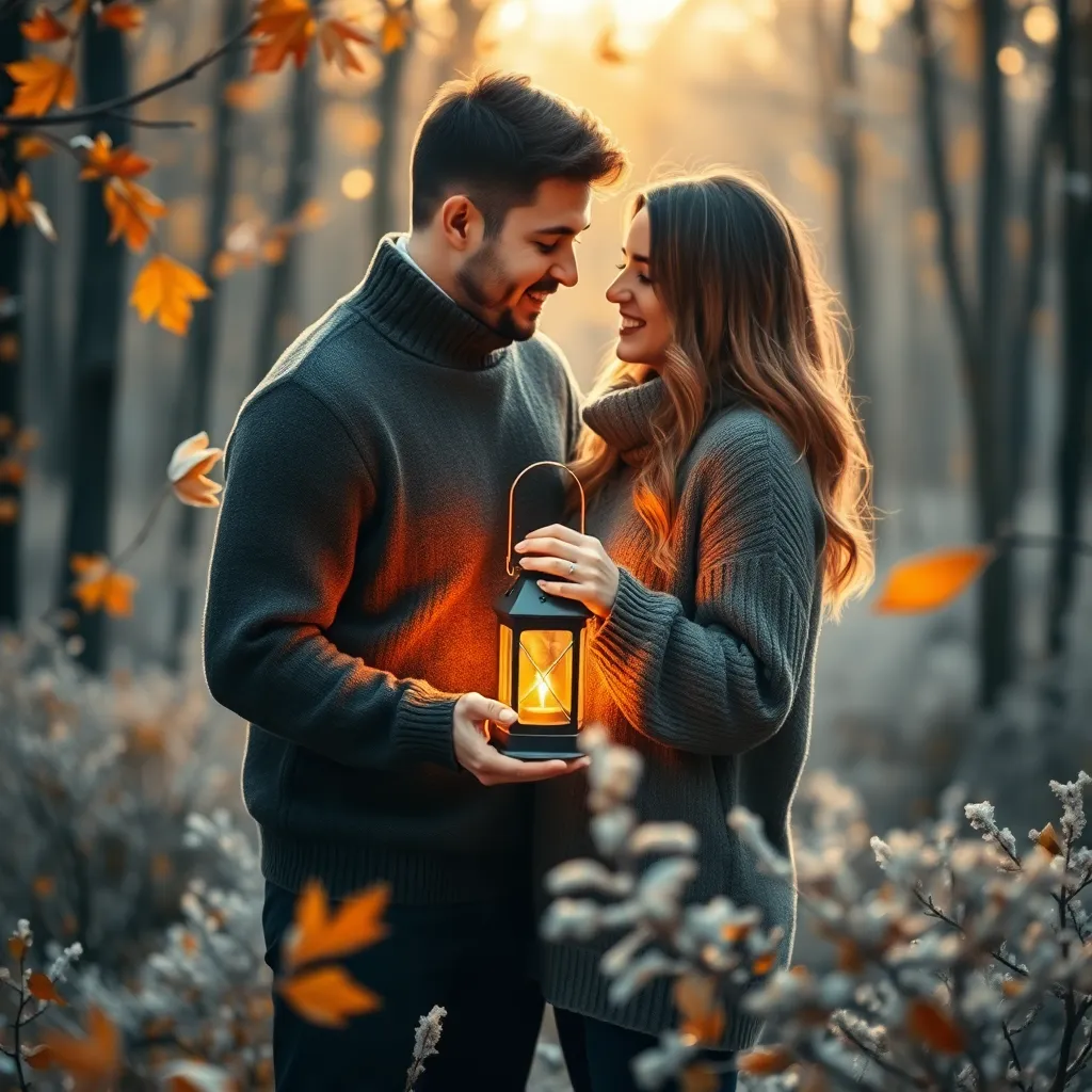 Love's Eternal Flame in Frost