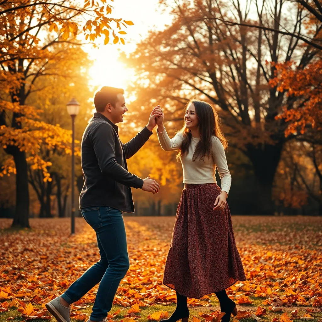 The Tender Dance of Autumn Hearts