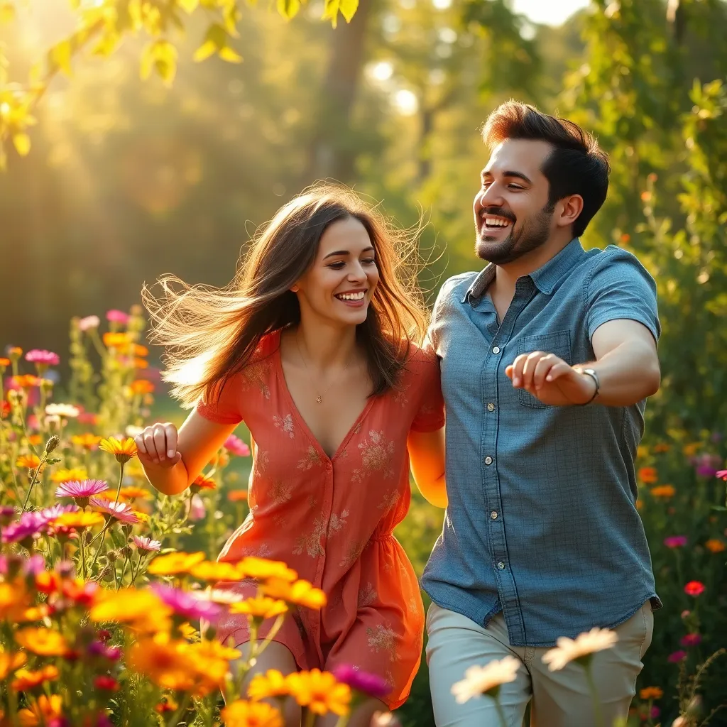 Chasing Giggles in Love's Garden