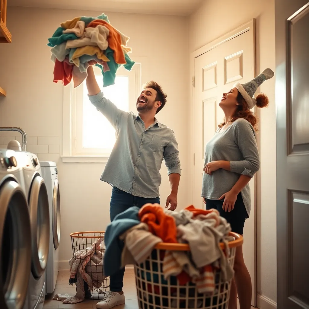 Laughing Through the Laundry Pile